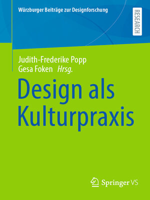 cover image of Design als Kulturpraxis